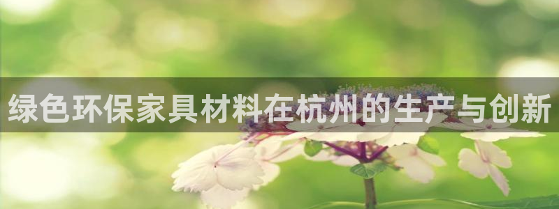 杏耀平台线路测速登录：绿色环保家具材料在杭州的生产与创新