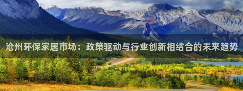 杏耀平台线路测速：沧州环保家居市场：政策驱动与行业创新相结合